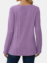 V-Neck Long Sleeve T-Shirt OutfitFlow